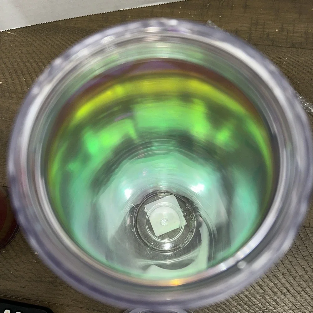 Starbucks Christmas 2023 Iridescent Diamond Prism Crystal Venti Tumbler Lot Of 3